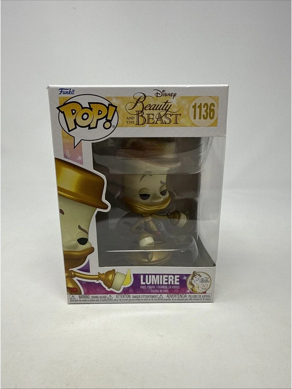 Funko POP! Beauty and the Beast LUMIERE 1136 Disney NEW figure